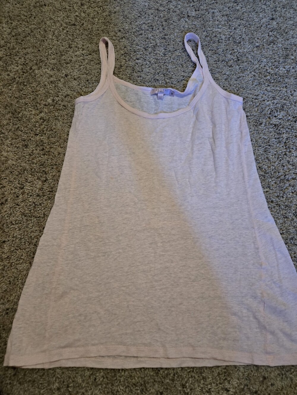 Calypso Light Pink Women's Cotton Tank Top Sleeveless Scoop Neck